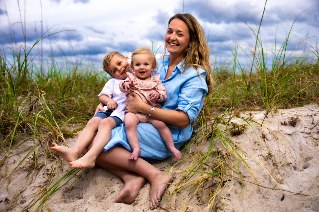 Family photos on the beach in Palm Beach by South Florida photographer