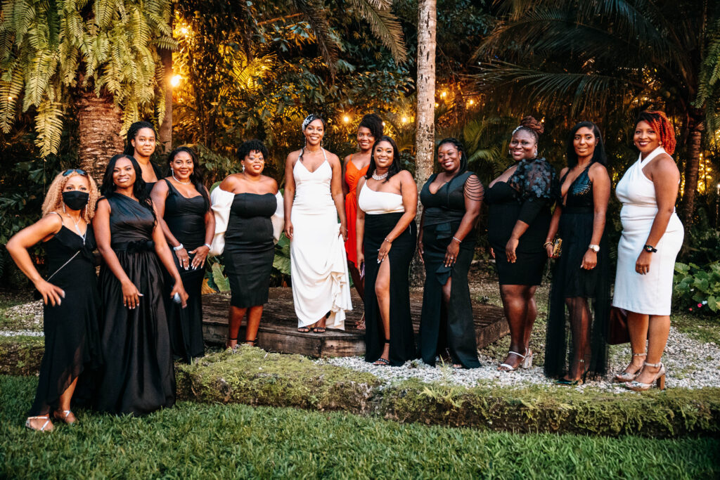 Secret Gardens Miami Bridal Party.